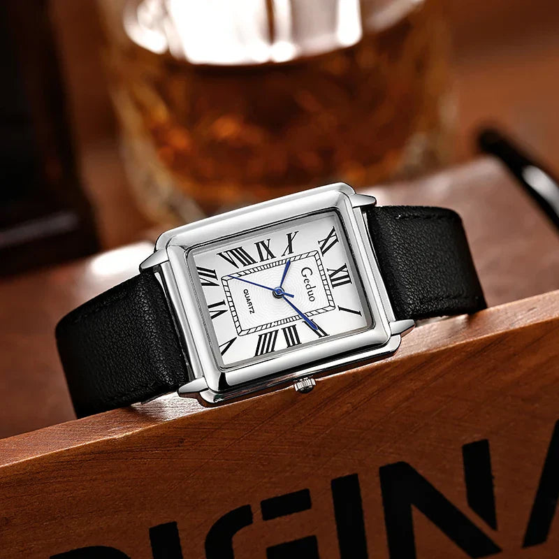 Montre de Luxe pour Homme Rectangulaire – Élégance et Style Unique